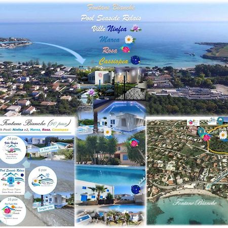 Pool Seaside Relais - Ville Ninfea, Marea, Rosa E Cassiopea Фонтане Бианче Екстериор снимка