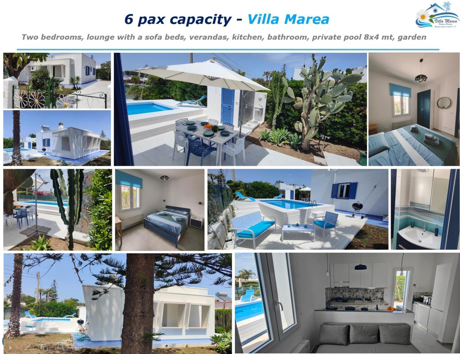 Pool Seaside Relais - Ville Ninfea, Marea, Rosa E Cassiopea Фонтане Бианче Екстериор снимка