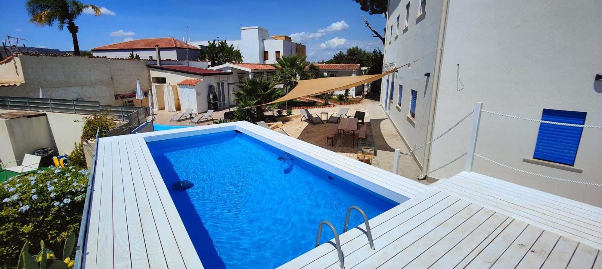 Pool Seaside Relais - Ville Ninfea, Marea, Rosa E Cassiopea Фонтане Бианче Екстериор снимка