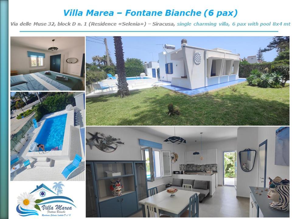 Pool Seaside Relais - Ville Ninfea, Marea, Rosa E Cassiopea Фонтане Бианче Екстериор снимка