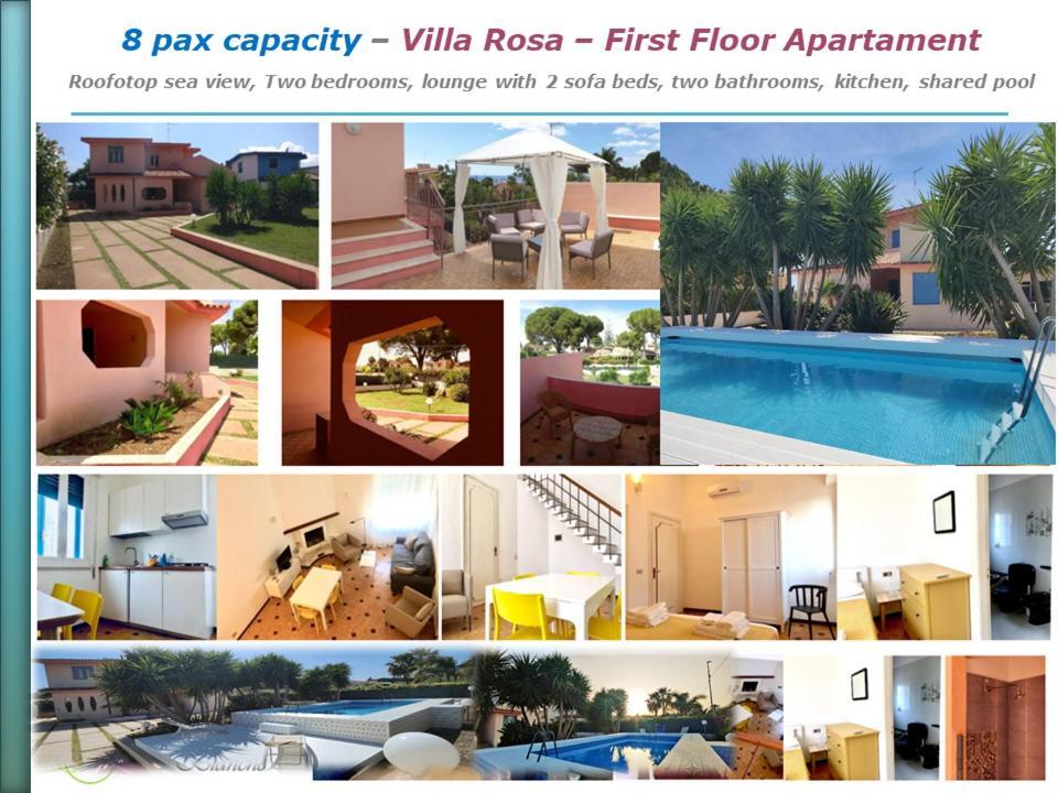 Pool Seaside Relais - Ville Ninfea, Marea, Rosa E Cassiopea Фонтане Бианче Екстериор снимка