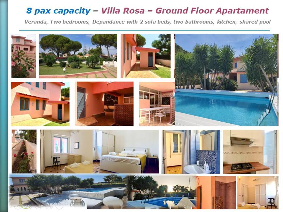 Pool Seaside Relais - Ville Ninfea, Marea, Rosa E Cassiopea Фонтане Бианче Екстериор снимка