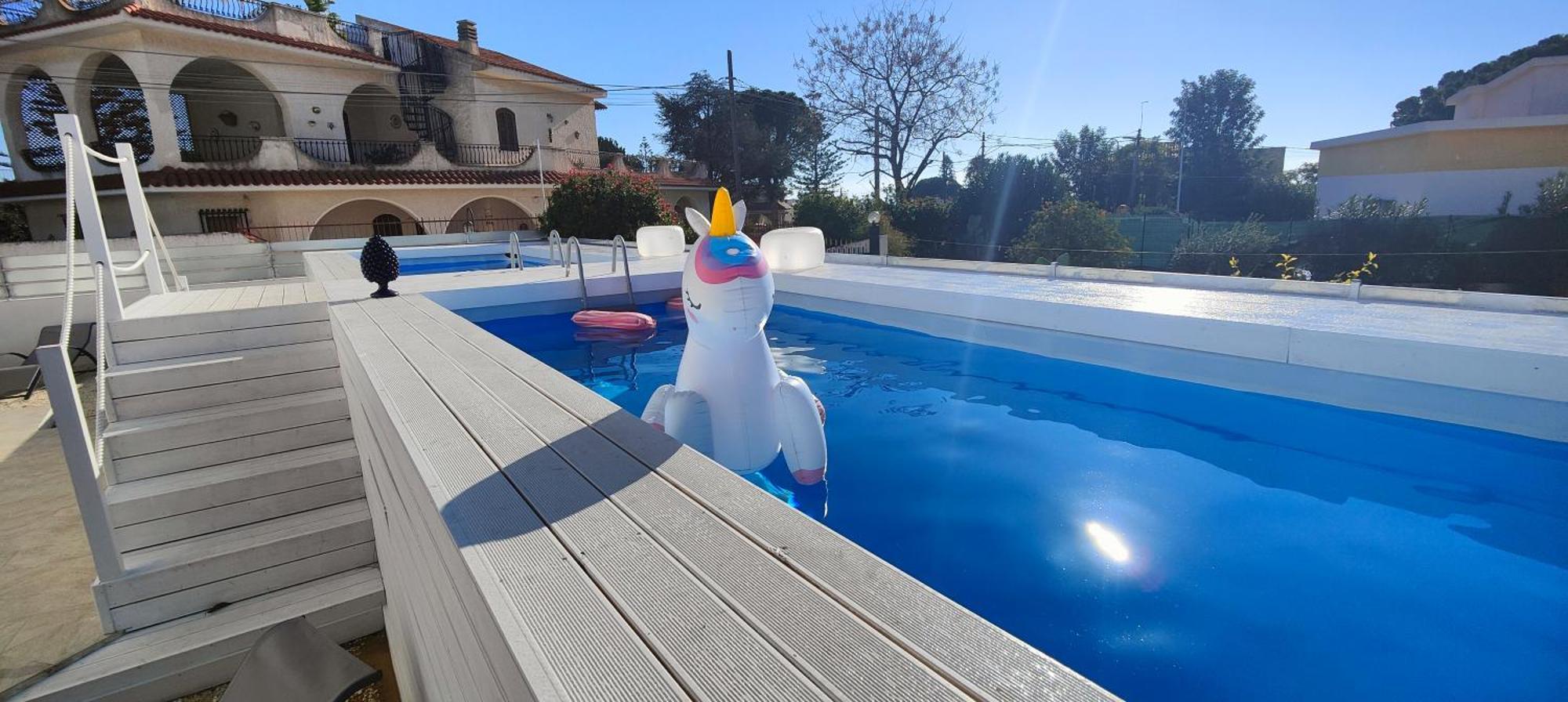 Pool Seaside Relais - Ville Ninfea, Marea, Rosa E Cassiopea Фонтане Бианче Екстериор снимка