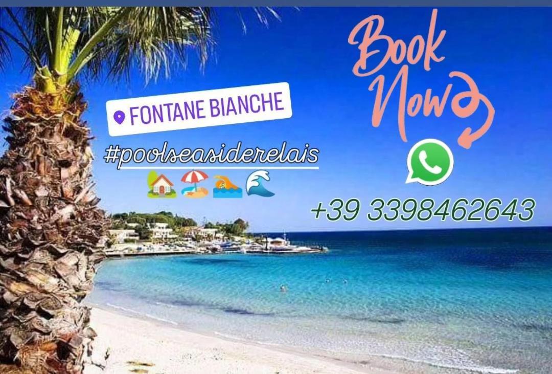 Pool Seaside Relais - Ville Ninfea, Marea, Rosa E Cassiopea Фонтане Бианче Екстериор снимка